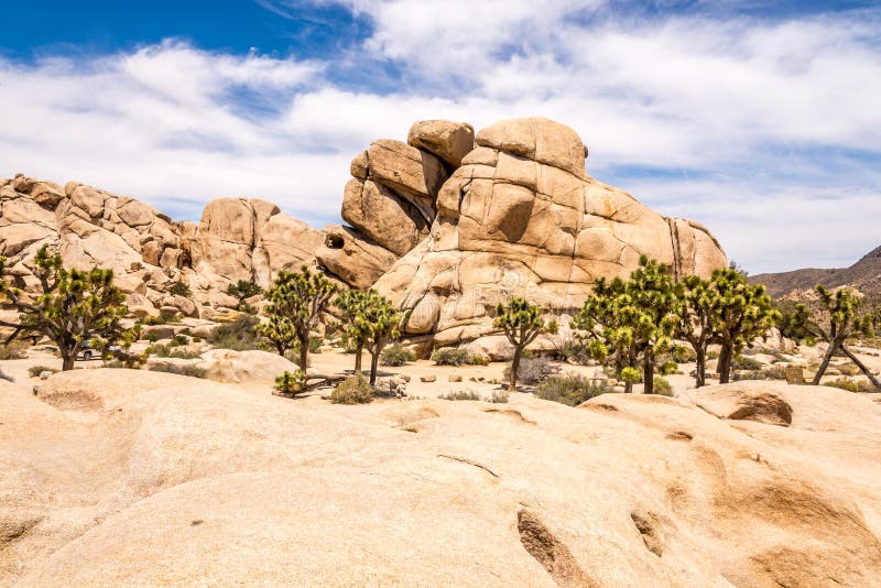 Rock formation of Hidden Valley in Joshua Tree N.P