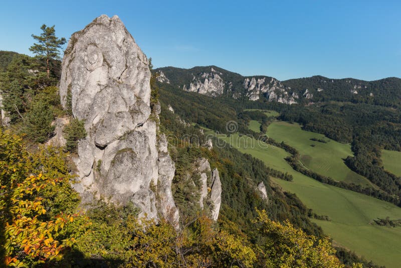 Rock formation in Sulov Mountains