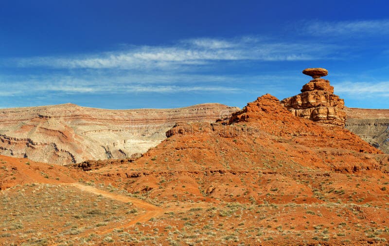 Rock formation in Utah landscape