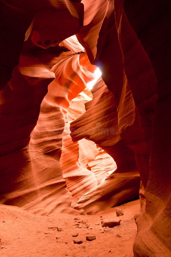 Rock formations of Antelope Canyon in Arizon