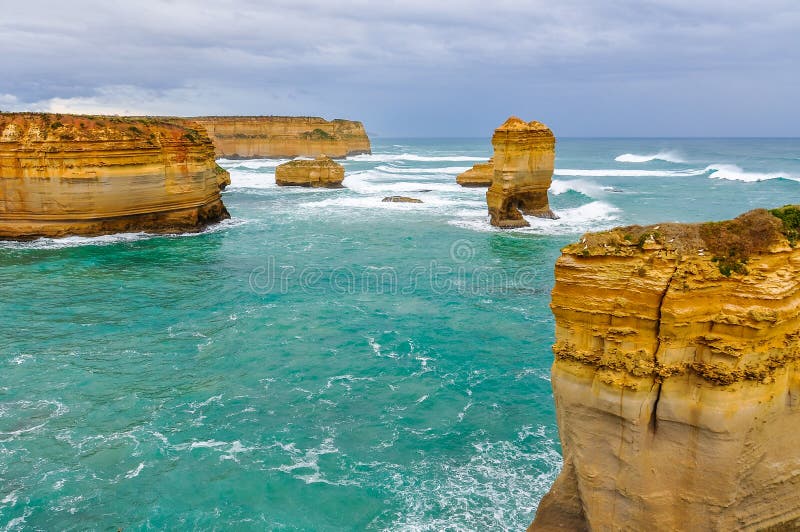 Rock formation at Loch Ard Gorge on the Great Ocean Road in Australia. Rock formation at Loch Ard Gorge on the Great Ocean Road in Australia