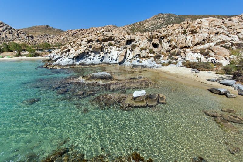 Rock formations in kolymbithres beach, Paros island, Cyclades