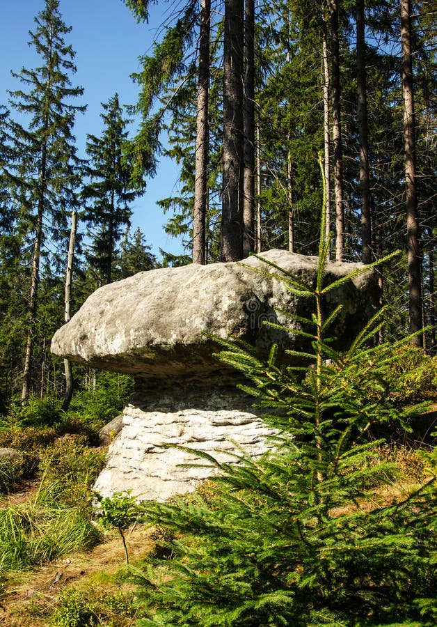 Rock Formations at Table Mountains National Park in Poland