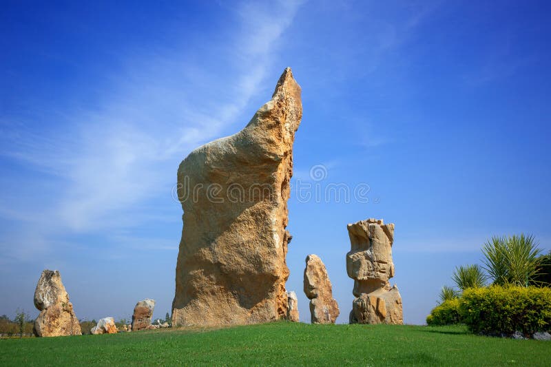 Rock garden in the park. stock photo. Image of park 274043452