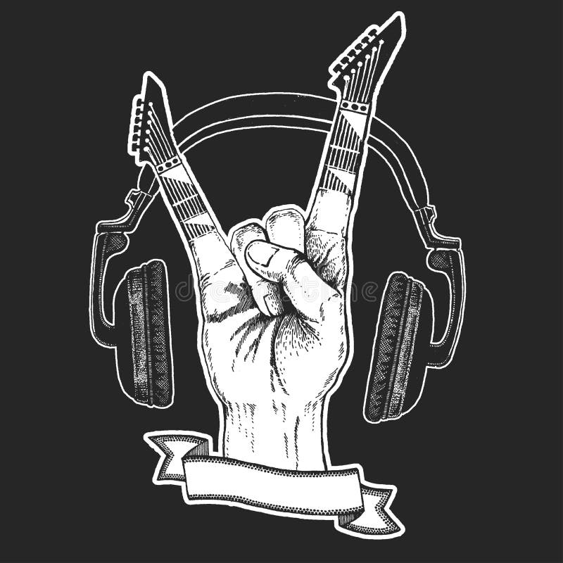  Rock  Heavy Metal Hard  Rock  Music Hand Symbol Vector Icon  