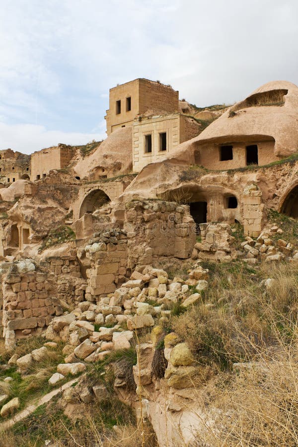 Rock Houses of Cavusin, Cappadocia, Turkey Stock Photo Image of