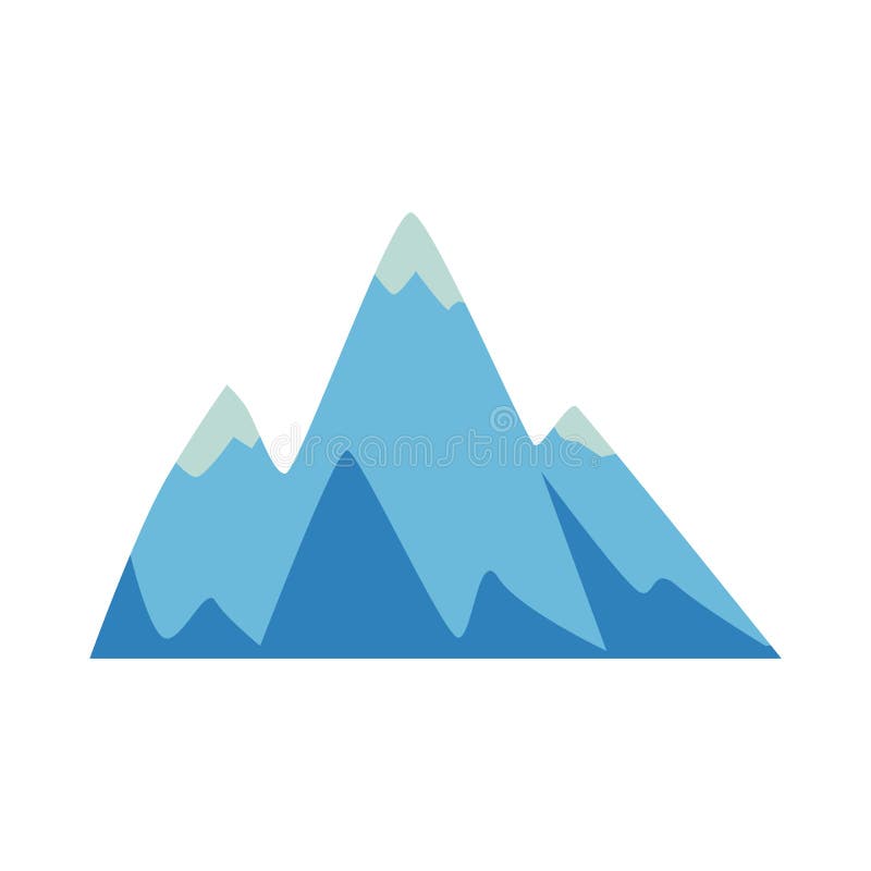 Rock and mountain icon, element with three peaks. stock illustration Rock and mountain icon, element with three peaks. stock illustration