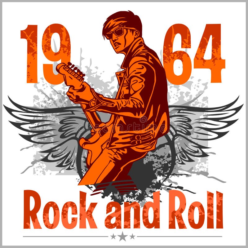 Guitar Rock Roll Vector Stock Illustrations – 11,342 Guitar Rock Roll ...