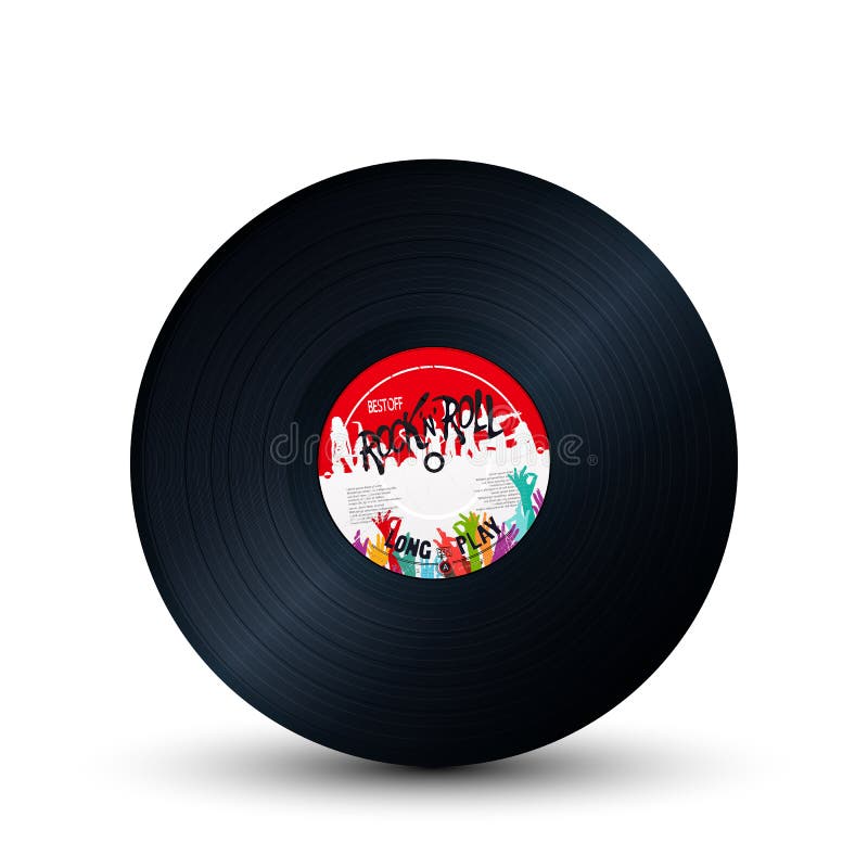 rock and roll vinyl 4209824 Vector Art at Vecteezy