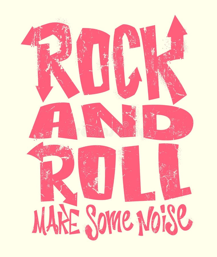 Rock-and-Rollschmutzdruck, Vektorgrafikdesign T-Shirt Druckbeschriftung stock abbildung Rock-and-Rollschmutzdruck, Vektorgrafikdesign T-Shirt Druckbeschriftung stock abbildung