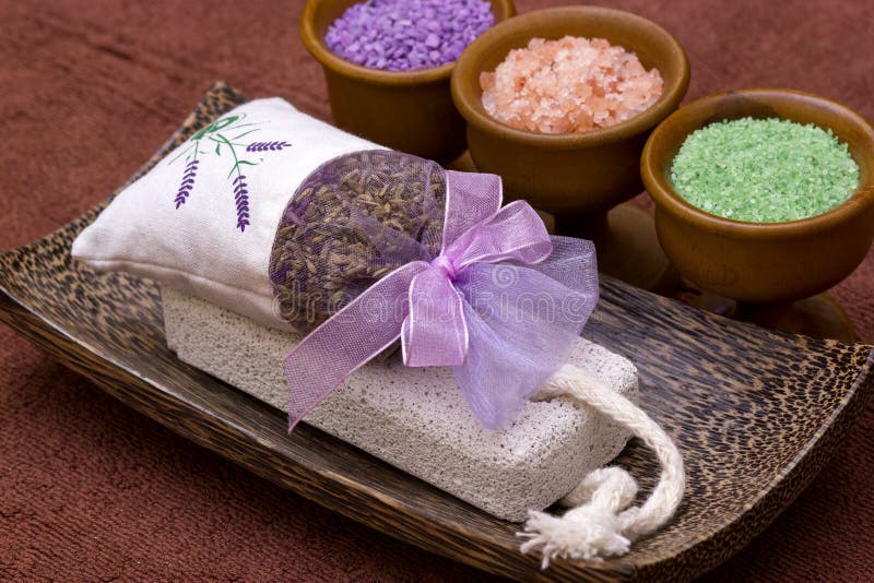 Rock salt spa stock photo. Image of crystal, aromatic 40391086