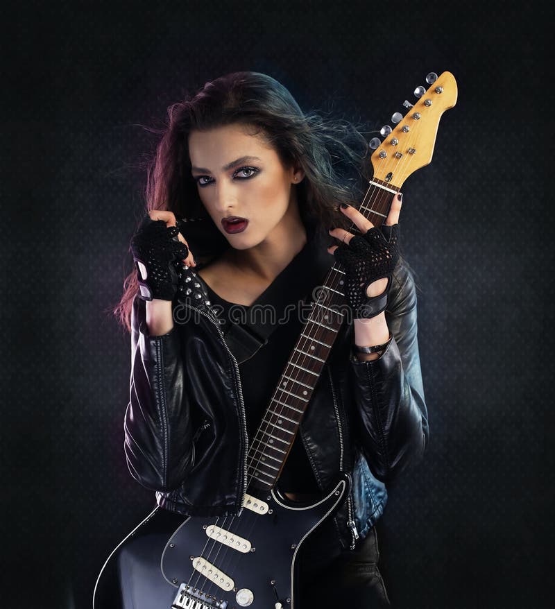 Rock star on the stage stock photo. Image of metal, attractive 194998662