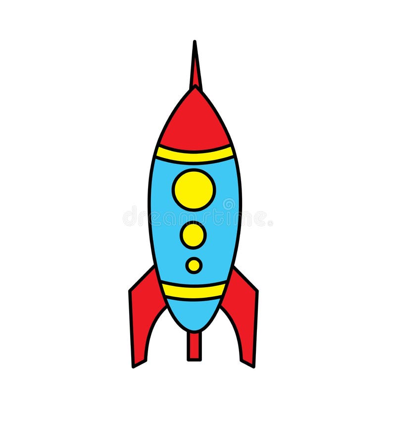 Rocket clipart stock vector. Illustration of cartoon 248748790