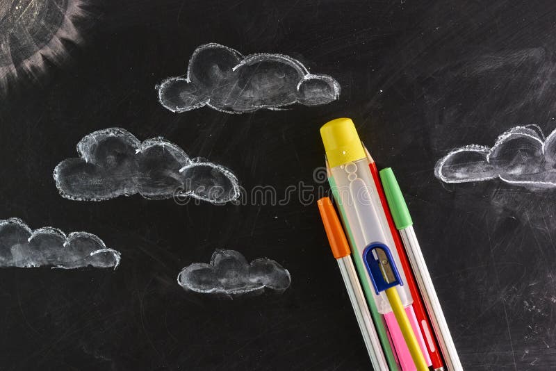 Rocket fez fontes extraescolares fotografia de stock royalty free