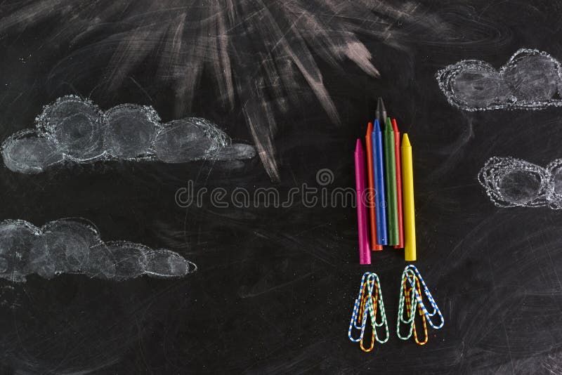 Rocket fez fora dos pastéis fotografia de stock