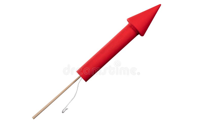 Rocket Firework rojo fotos de archivo Rocket Firework rojo fotos de archivo
