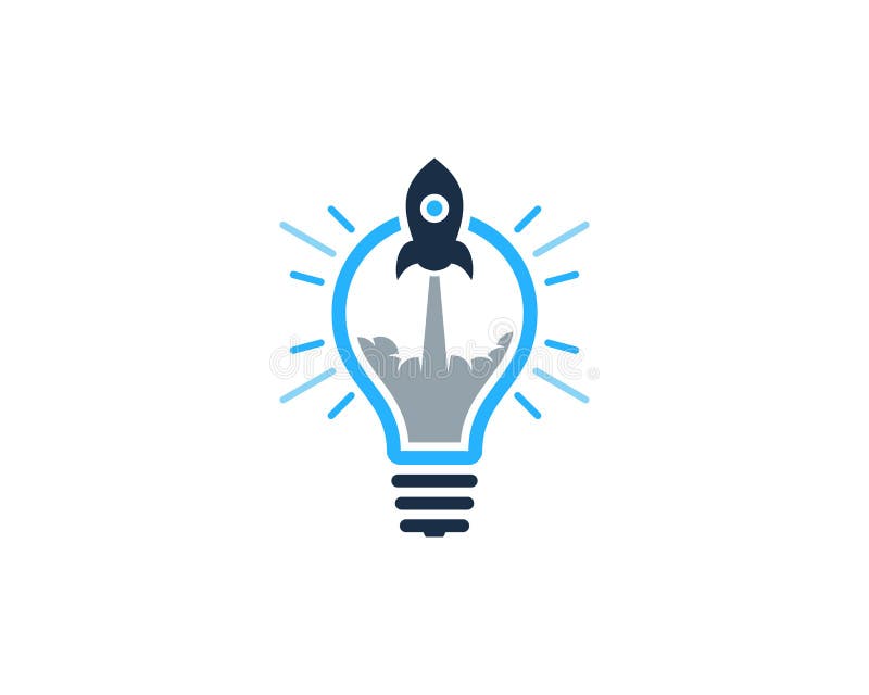 Rocket Idea Icon Logo Design Element Vektor Abbildung Illustration Von Menschlich Daten