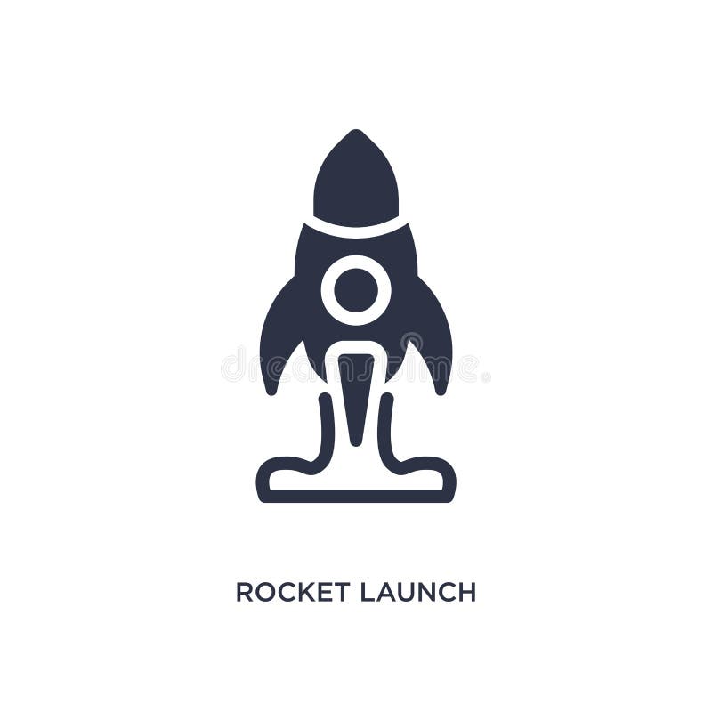 rocket launch icon on white background. Simple element illustration from user interface concept royalty free illustration rocket launch icon on white background. Simple element illustration from user interface concept royalty free illustration