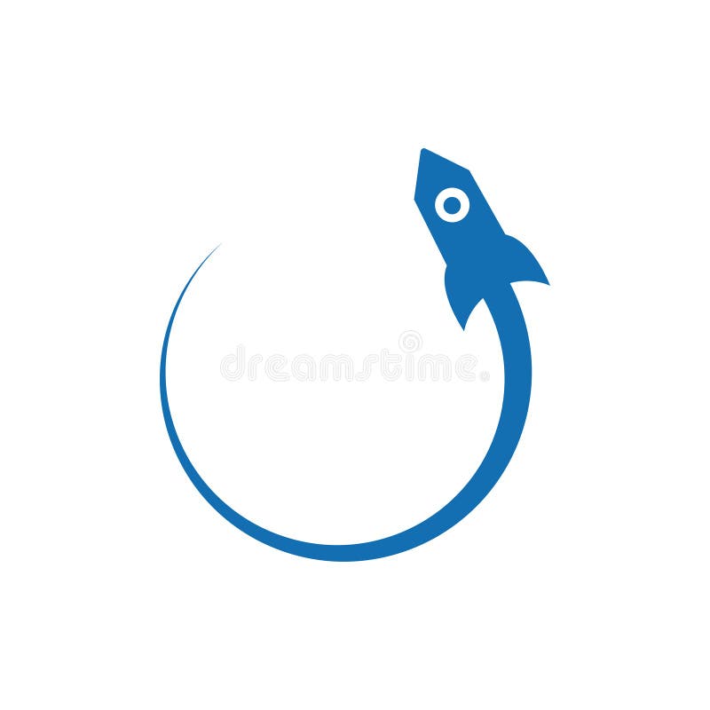 Rocket launching turn around royalty free illustration Rocket launching turn around royalty free illustration