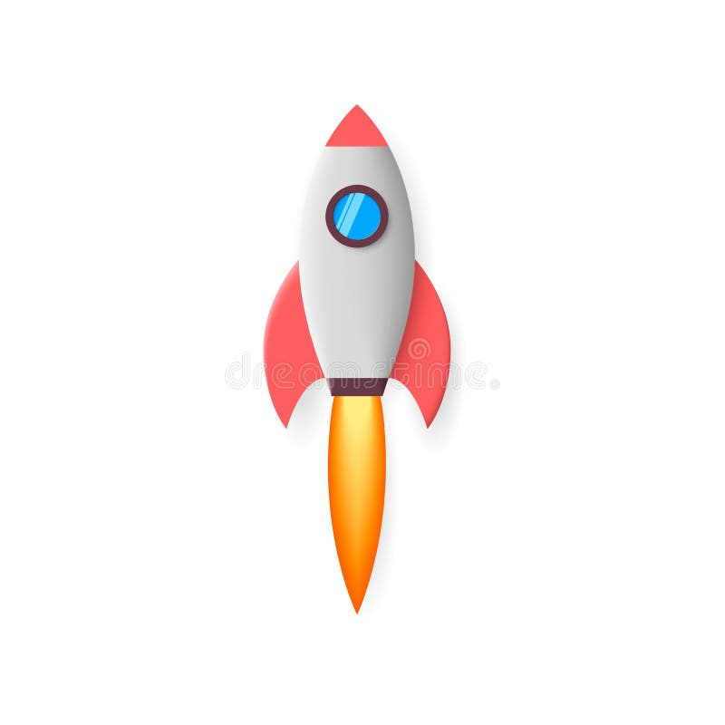 Rocket. Space Rocket Launch. Project Start Up. Flying Cartoon Rocket Stock  Vector - Illustration of engine, clipart: 127571950