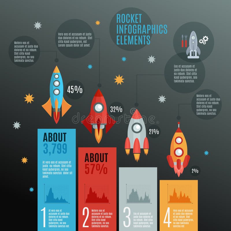 Rockets Infographic Set