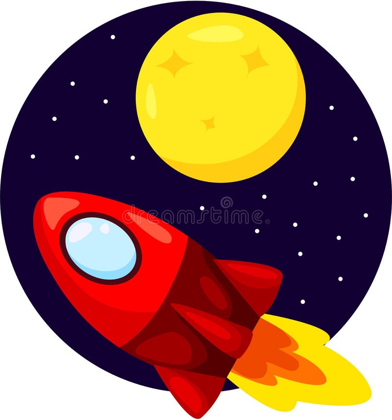 Rocketship royalty free illustration