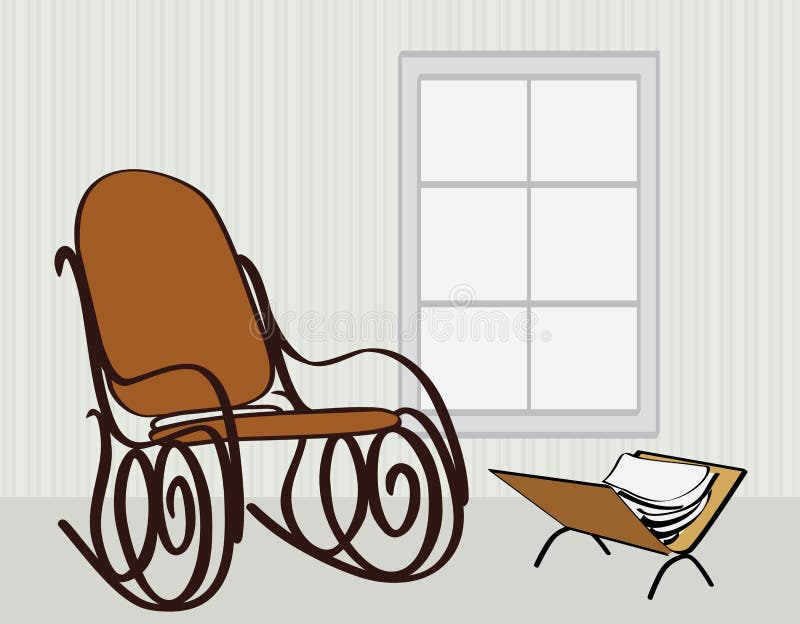 Rocking chair vector illustration Rocking chair vector illustration