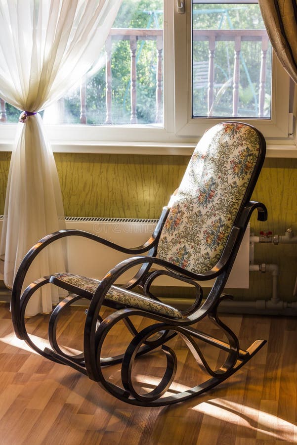 The Rocking Chair in the Living Room Stock Image Image of design