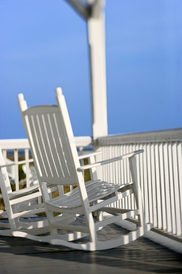 Porch at beach. stock image. Image of coastal, chair, ocean 3470421