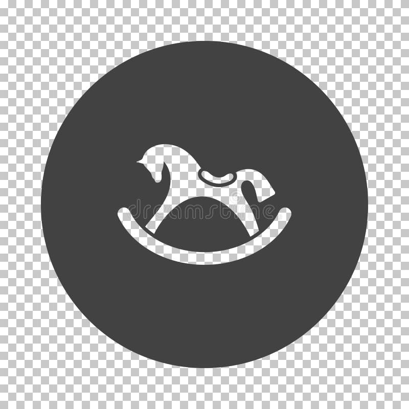 Rocking horse icon stock vector. Illustration of happy 145092656