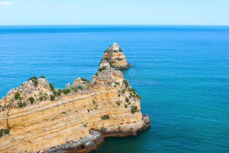 Rocks in the Atlantic Ocean; Portugal Stock Image - Image of portugal, ocean: 23026975