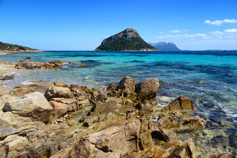 Rocks in Golfo Aranci in Sardinia, Italy