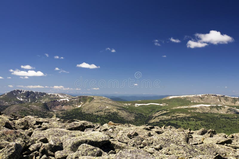 Rocks in high mountains