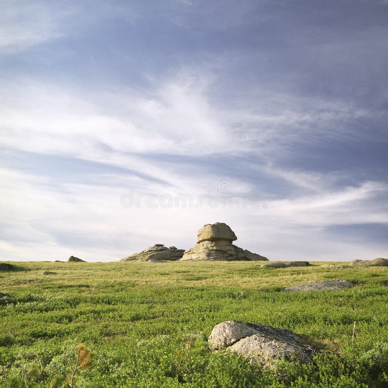 Rocks in high mountains