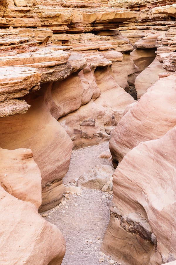 Rocks of Red canyon in desert near Eilat city, Israel