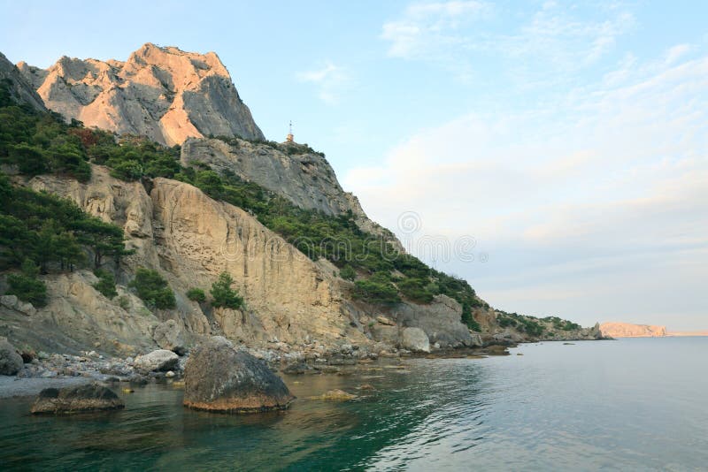 Rocks sea landscape