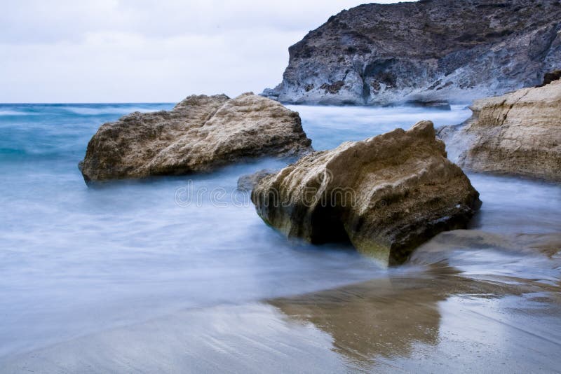 Rocks in the shore