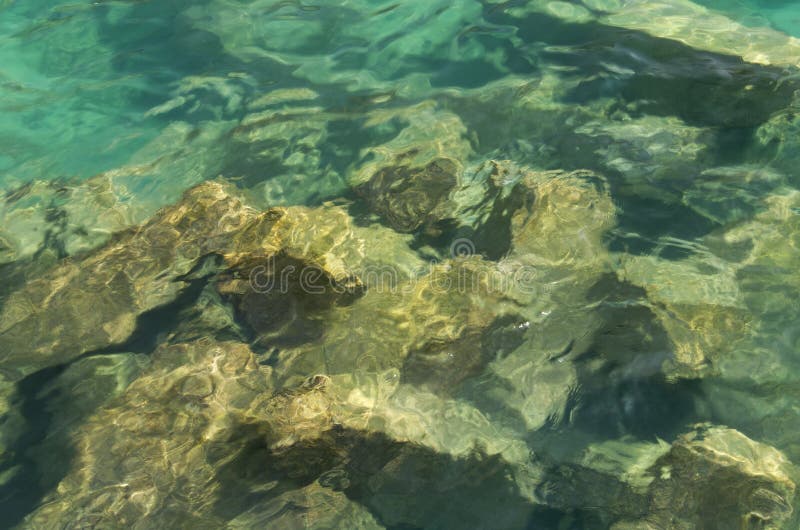 Rocks under the sea stock photography Rocks under the sea stock photography