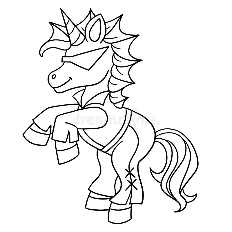 Roblox Unicorn Avatar Coloring Page