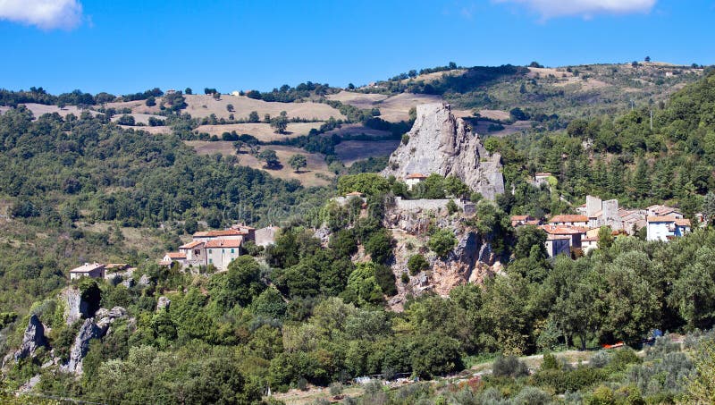 The rocky above the house