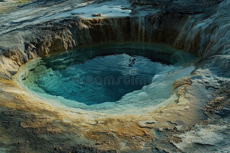 Rocky Area med Small Pool royaltyfri foto