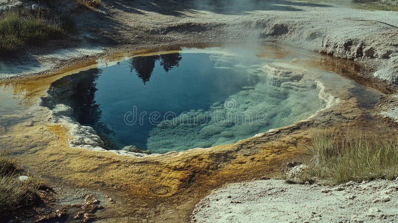 Rocky Area med Small Pool arkivfoton