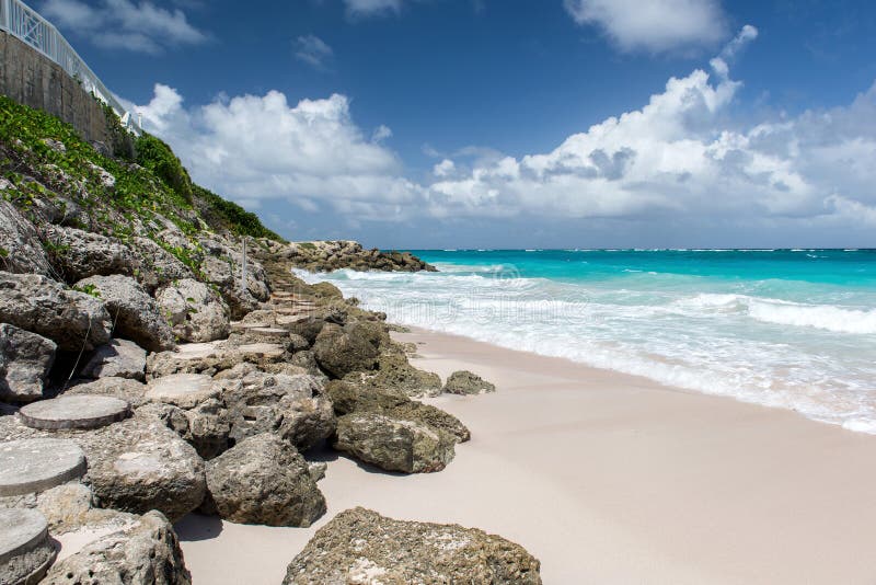 Rocky Beach on the Tropical Island Stock Image Image of beautiful
