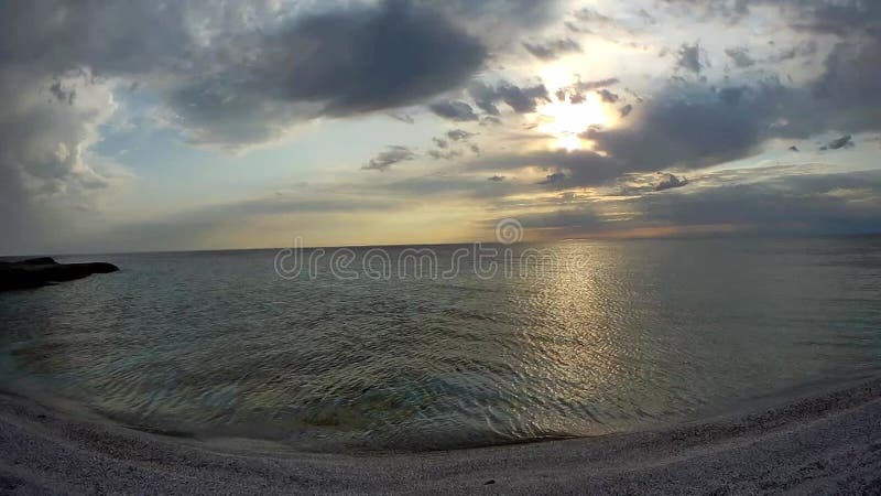 Rocky coast of the Caspian Sea.