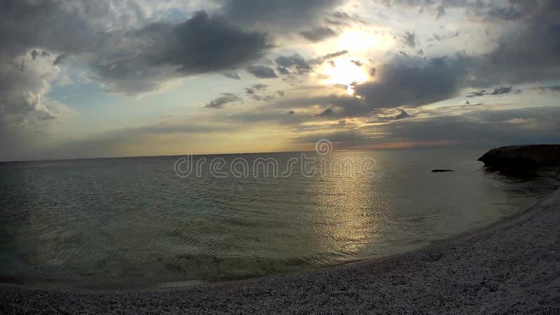 Rocky coast of the Caspian Sea.