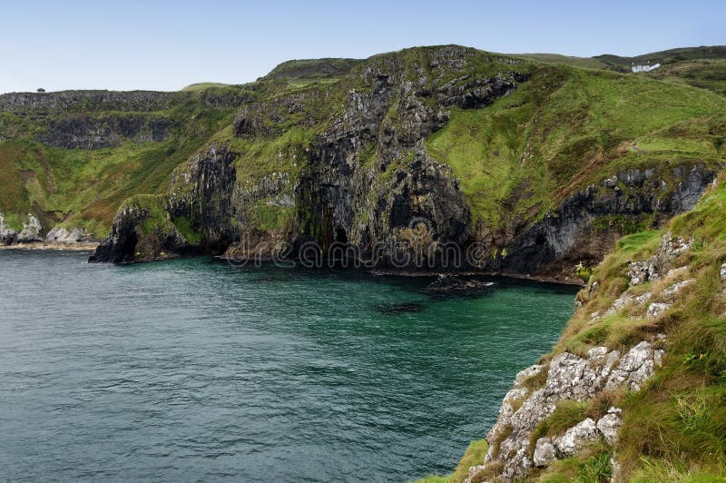 Rocky coast in Ireland stock photography