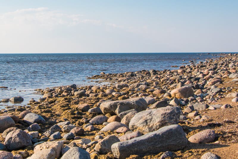 Rocky coast in Kabli, Baltic Sea, Estonia stock photos Rocky coast in Kabli, Baltic Sea, Estonia stock photos