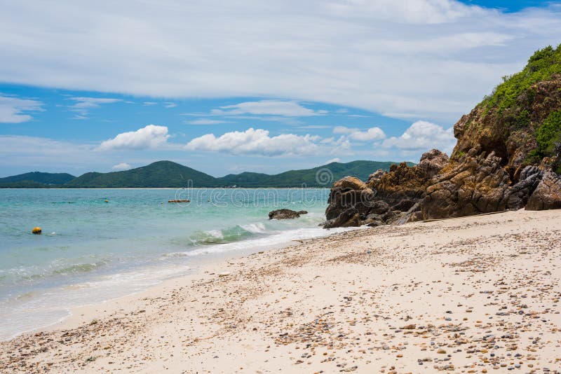 Sand Beach With Blue  Sea  On KohKham Stock Image Image 