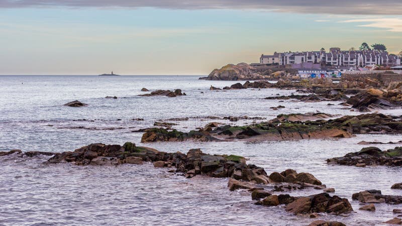 Rocky coastline near Sandycove, Ireland