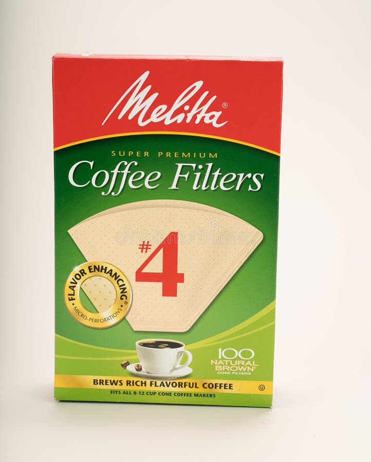 Rocky Hill, CT, USA - April 4 2020 - Melitta Coffee Filters number 4